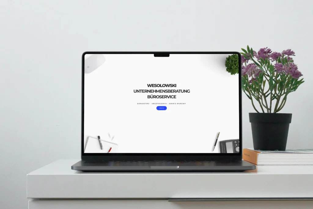 Polski Serwis Berlin website homepage with consulting and office services overview